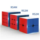 MOYU Cube Plastic Puzzle Block RS2M RS3M RS4M Magnetic 2x2 3X3 4x4 Magic Cube