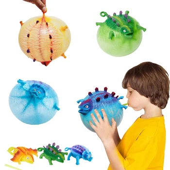 Cheap cute animal shaped dinosaur balloon squishies toys for kids inflatable balloon ball
