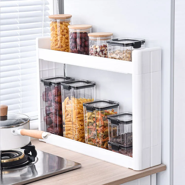 New arrival movable kitchen bathroom living room corner 3-tier plastic storage holders racks