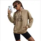 Bear Women Wear Hoodie Lovely Bear Print Women Autumn Winter Hoody High Quality Sport Wear Hoodie
