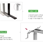 Hand Adjustable Desk Made In China 2 Legs Ergonomic Manual Height Adjustable Computer Table Hand Crank Office Desk