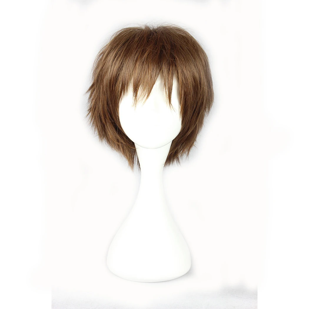 short brown human hair wig