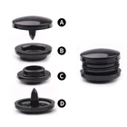 Snap Mailida Black And White Sewing On Press Bag Handbag Plastic Snap Button For Clothing