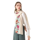 Scarf New Arrivals Embroider 100% Polyester Scarf For Women Shawl