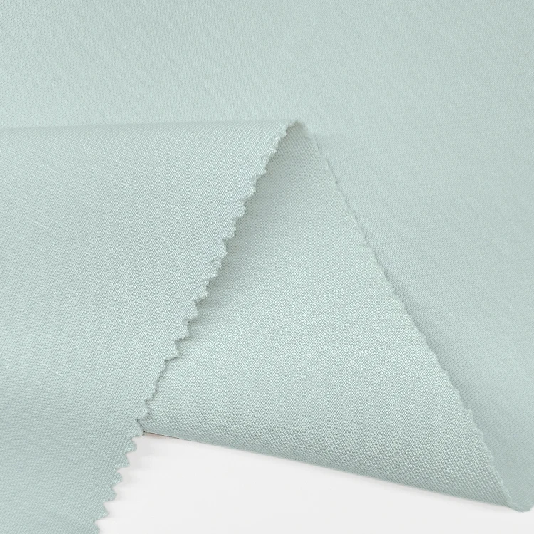 300GSM Plain Dyed Spandex Fabric Polyester and Cotton Material Scuba Knit Fabric for Garment supplier