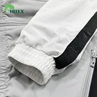 Jacket Hitex Men's Single Windbreaker Jacket Coat Stand Collar Contrast Colour Mesh Lining Irregular Cutting