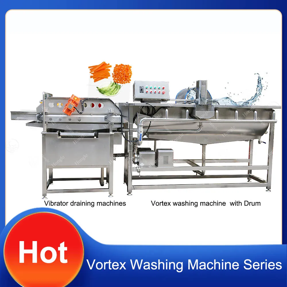Automatic French Fries Washing Machine for Vegetables Drying Function-Cleaning Red Chilli Stone Dust Vortex Fruit Mushroom Ozone details