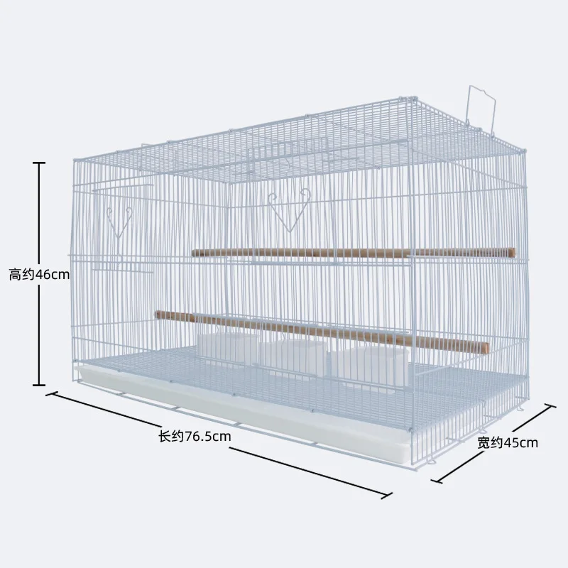 Factory Direct Export of New Enlarged Parrot Breeding Cage 3 Boxes of Iron Bird Cage Folding Bird Cage