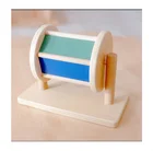 Educational Toys Educational Wooden Montessori Spinning Drum Baby Rainbow Wooden Toys