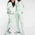 Mens Tracksuit Men 2020 OEM Custom Cotton Fashion Sweatsuit Unisex Plain Jogger Mens Tracksuit