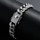 Bracelet 10mm 12mm Hot Sale Cuban Chain Gold Plated Popular Fashion Bracelet Hip Hop Rapper Bracelet