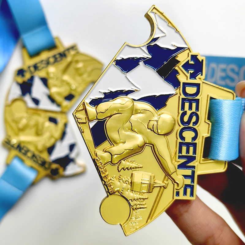 Factory Price Custom Zinc Alloy Award Puzzle Medals Bike Ski Gymnastics Pickleball Karate Metal Sport Medal manufacture