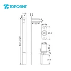 Chain Lock Drawer Lock Wholesale Zinc Alloy Furniture Chain Drawer Lock