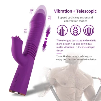 XISE Electric wireless retractable tongue lick vibrator G spot massage vibrator Female automatic toy
