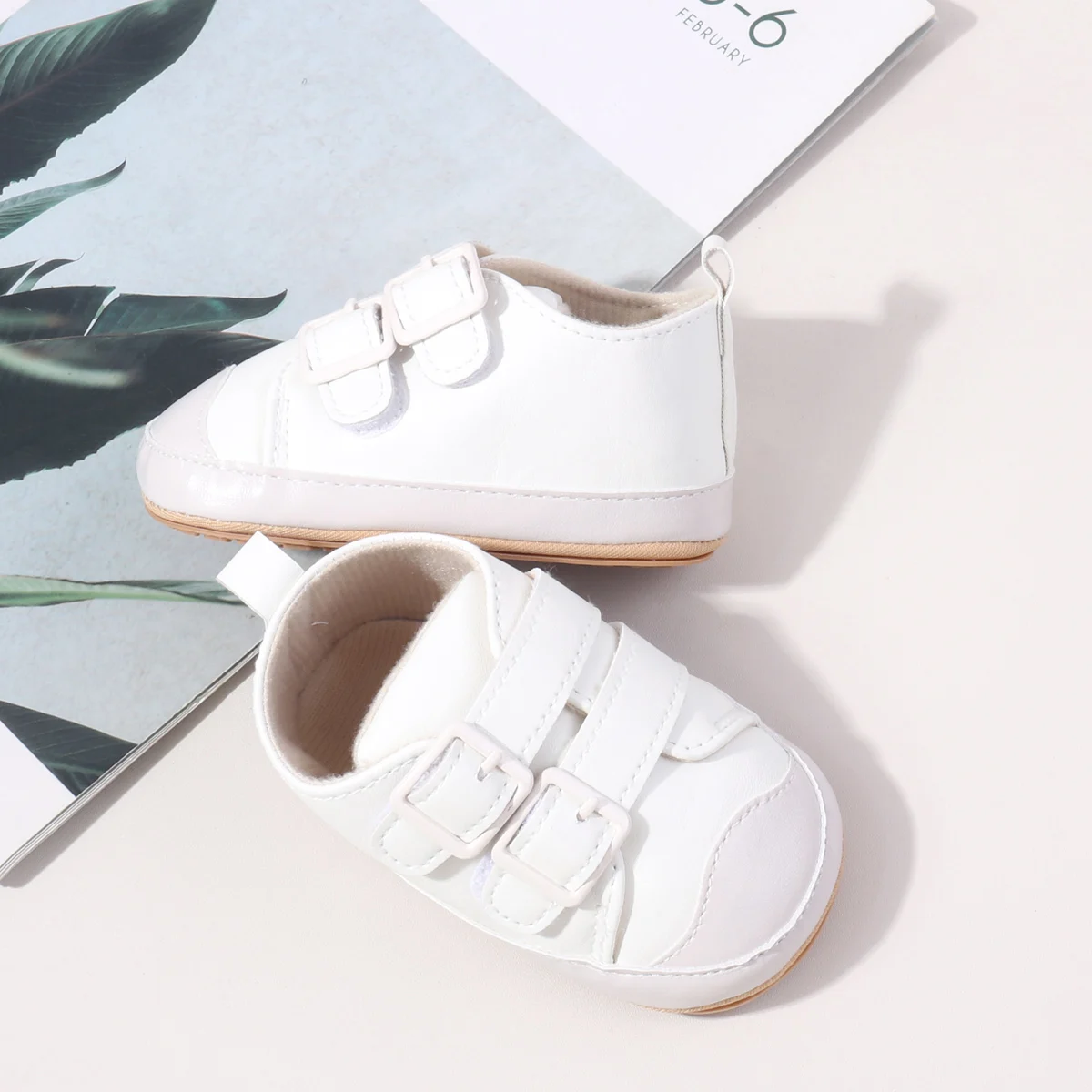 2025 Ing Autumn PU Leather First Walking Baby Boy Shoessolid Toddler Sport Shoes factory