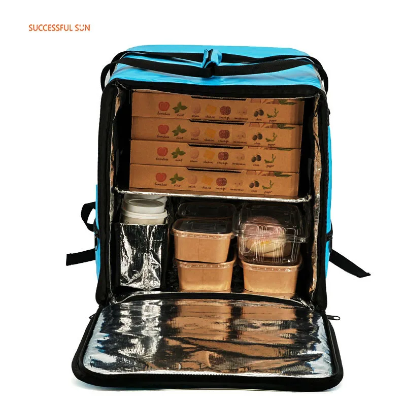 product customized insulated pizza delivery bag waterproof thermal backpack food insulated thermal box pizza delivery motorcycles-5