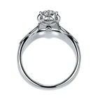 Diamond Eternal Love 14k/18k Gold 925 Sterling Silver Diamond Promise Mood Rings For Engagement