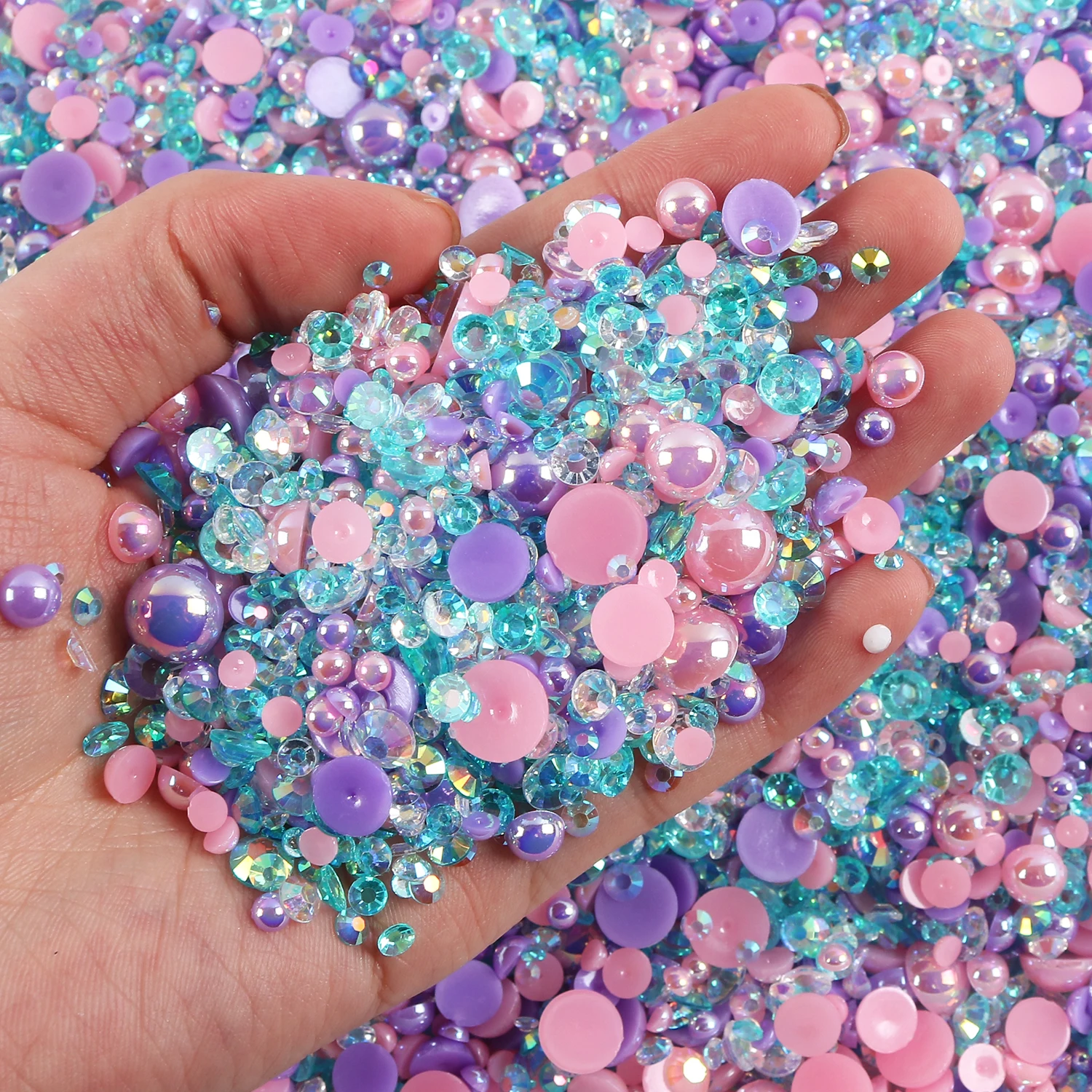 Mix Resin Rhinestone Pearls For Clothing Decorations Glitter Nail Gems