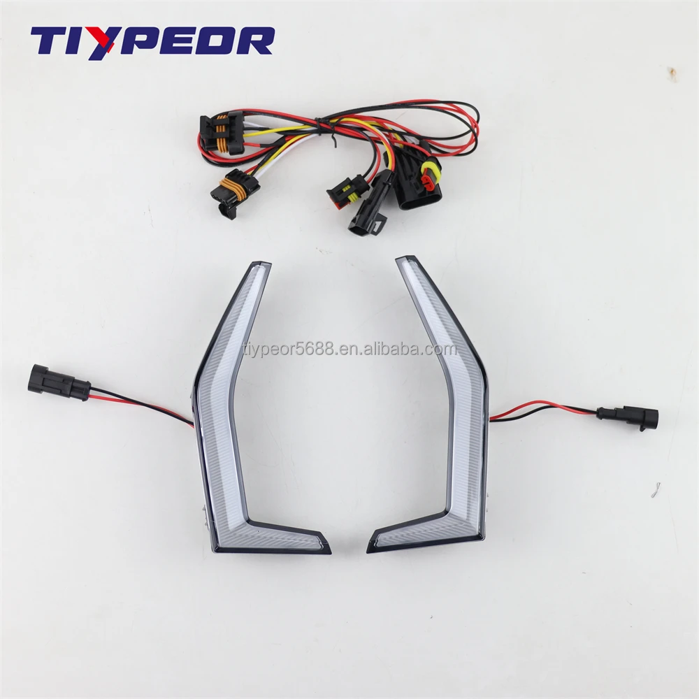 product tiypeor aftermarket auto parts front signature accent light grille lamps for kawasaki teryx krx 1000 2020 2021 2022-3