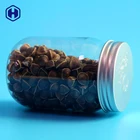 Biscuits Jars 320ml Wide Mouth Snack Biscuits Food Packing Plastic Pet Ball Mason Jars