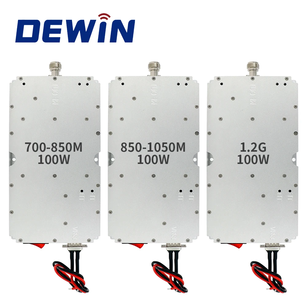433-2500 Mhz 1.5G 2.4G 900Mhz high power LDMOS 100W RF amplifier module with signal generator for UAV/drone shielded details