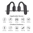 Earphones Factory Cost-effective Open Ear Sports Bt Earphones Wireless Neckband Running Bluetooth Headset With Ce Rosh