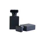 Bottles Form Bottle 30ml Black Transparent Square 2 Glass Luxury Perfume Bottles In Spray Form 30ml 50ml