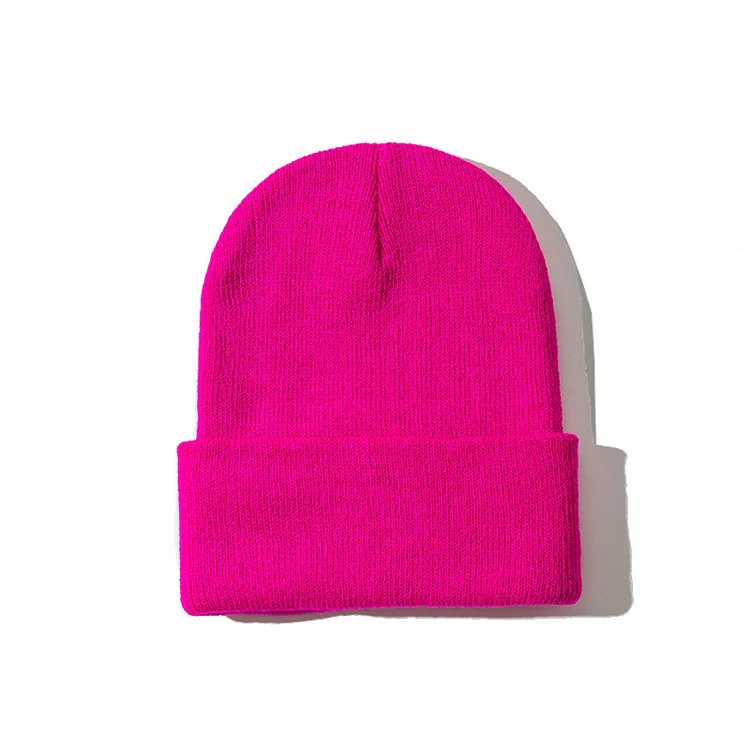 pink designer beanie