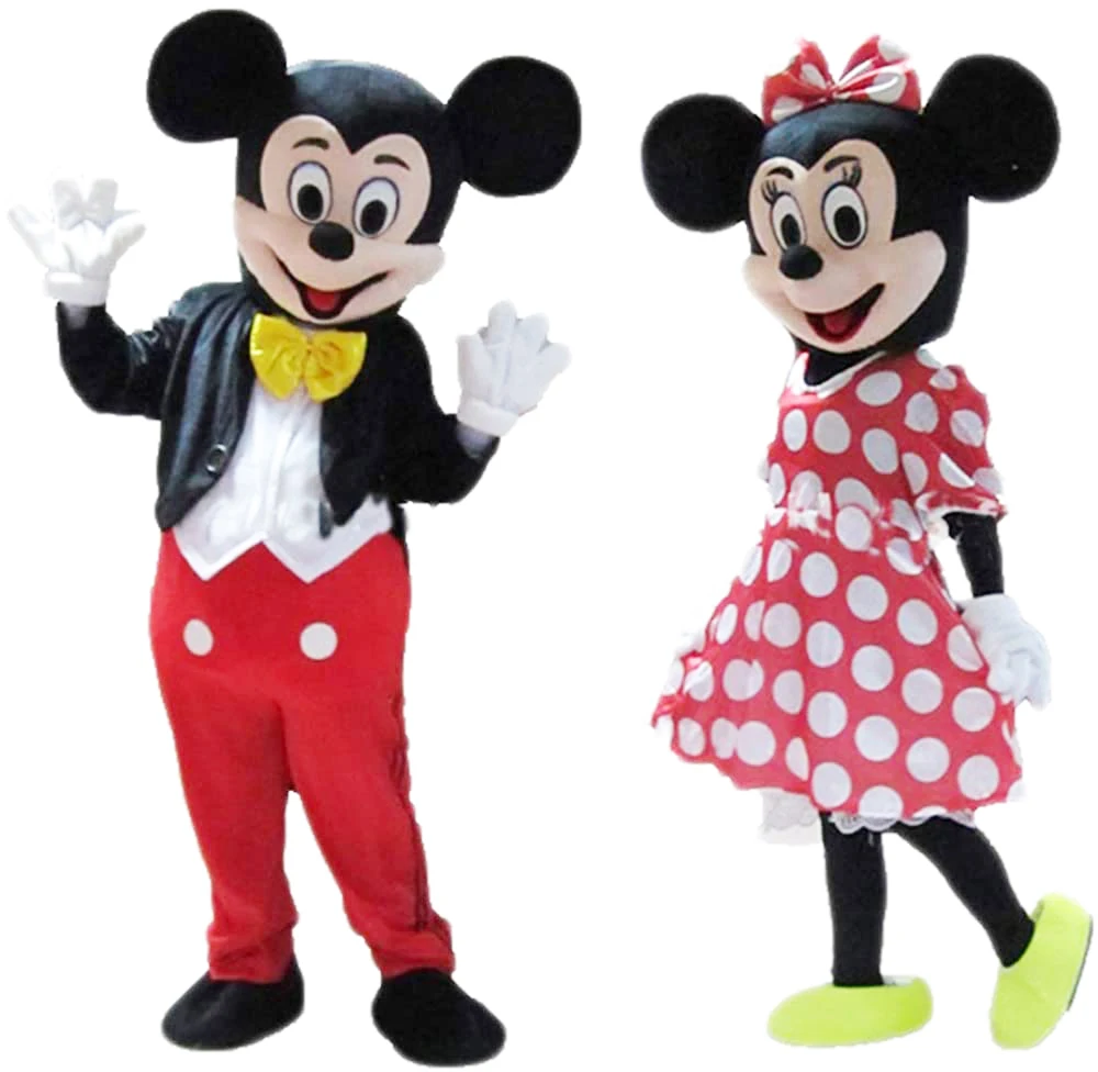 Mickey and minnie mascot costume Clearance