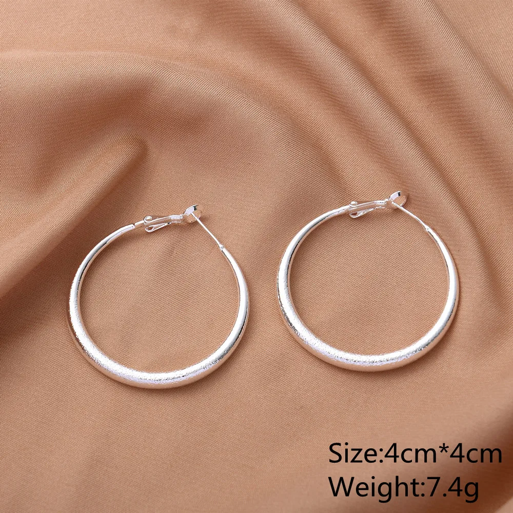 Hot sale earrings for women silver plated copper jewelry fashion accessories factory direct wholesale
