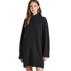 Clothing Korean Fashion Casual Clothing Turtleneck Thick Loose Plus Size Women's Dresses