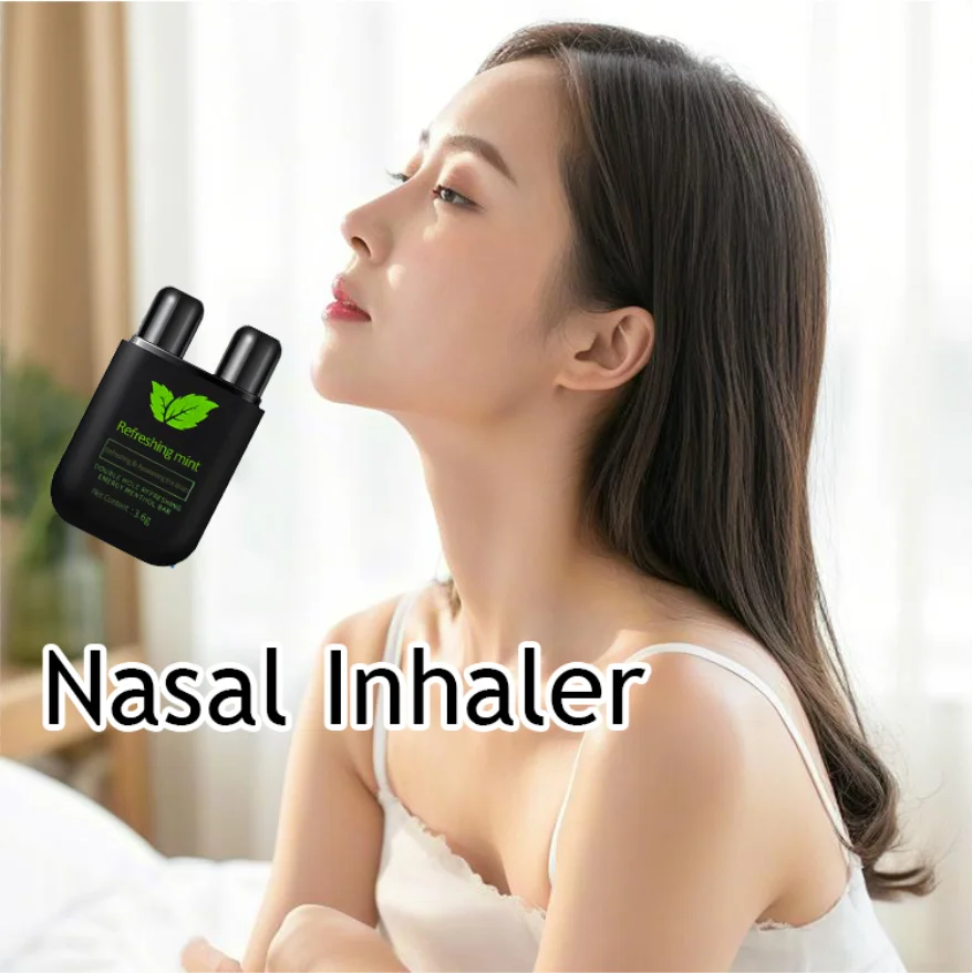 product natural aromatherapy nasal stick boost focus enhance breathing portable sinus relief relaxation nasal inhaler stick-0