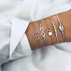 Bracelets Bracelet 2021 Cheap Elastic Stretch Multi-layers Beaded Bracelets Tassel Bangle Boho Bracelet Set