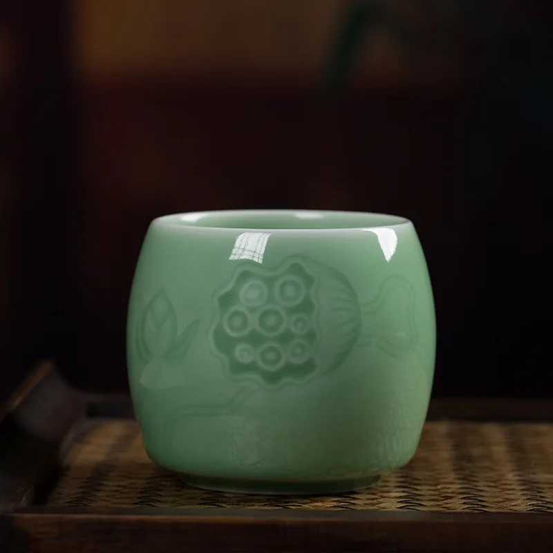 product best selling customized portable reusable ceramic drink tea cup kung fu tea set household small ceramic water cup992-9