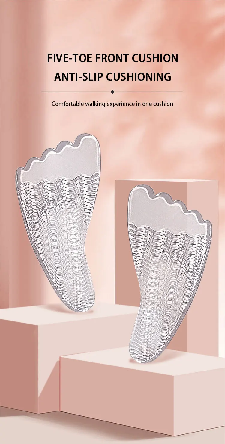 Five Toe Gel Forefoot Pads High Heel Arch Support Cushions Five Toe Gel Forefoot Pads High Heel Arch Support Cushions