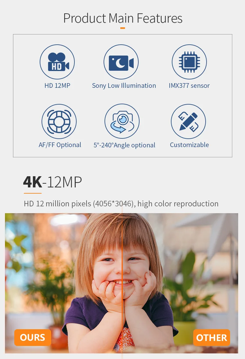 DGZX IMX377 MIPI 4K Cmos for HD Monitoring Equipment Camera Module插图3 DGZX IMX377 MIPI 4K Cmos for HD Monitoring Equipment Camera Module插图3