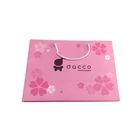 Pink Custom Cute Pink Shopping Clothes Packaging Paper Bag With Cotton Handle