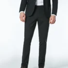 Men Men Custom Classic Formal Business Pants Blazer Black Men 2 Piece Suites