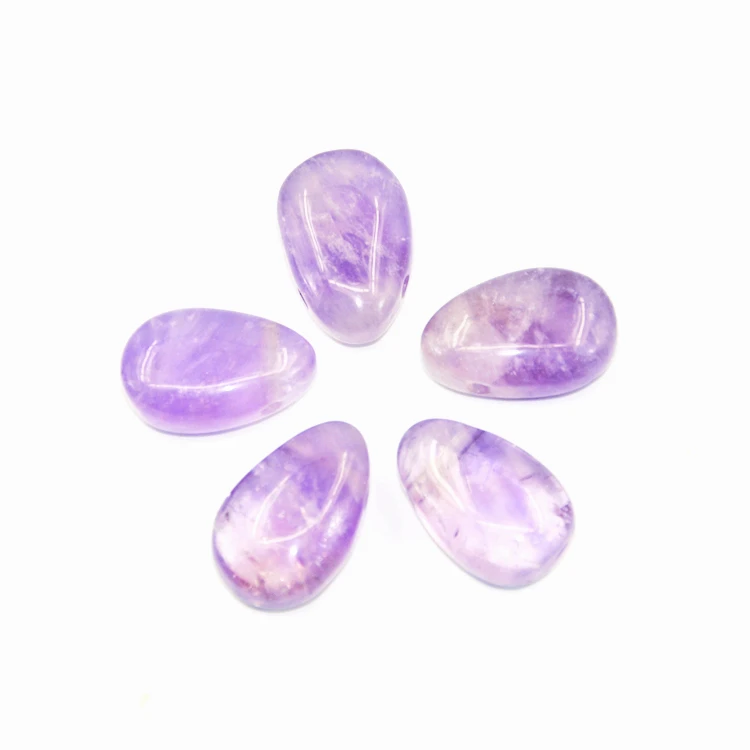 light purple tumbled stone