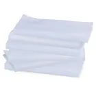 Square Scarf Factory Wholesale 40x40cm Casual Solid White Handkerchief Cotton Square Scarf For Adults