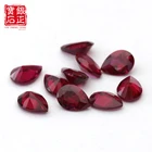 Pear Gems Gems Wholesale 8# Ruby Red Synthetic Corundum Shape Pear Gems For Jewelry