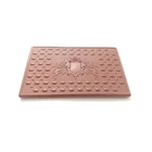 Factory Direct Sale Pvc Plastic Car Foot Non Skid Wearprooheel Pad Pedal For Car Floor Liner Mats Carpet