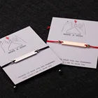 Bracelet Wholesale Stainless Steel Blank Long Bar Colorful Card Rope Bracelet Custom Text