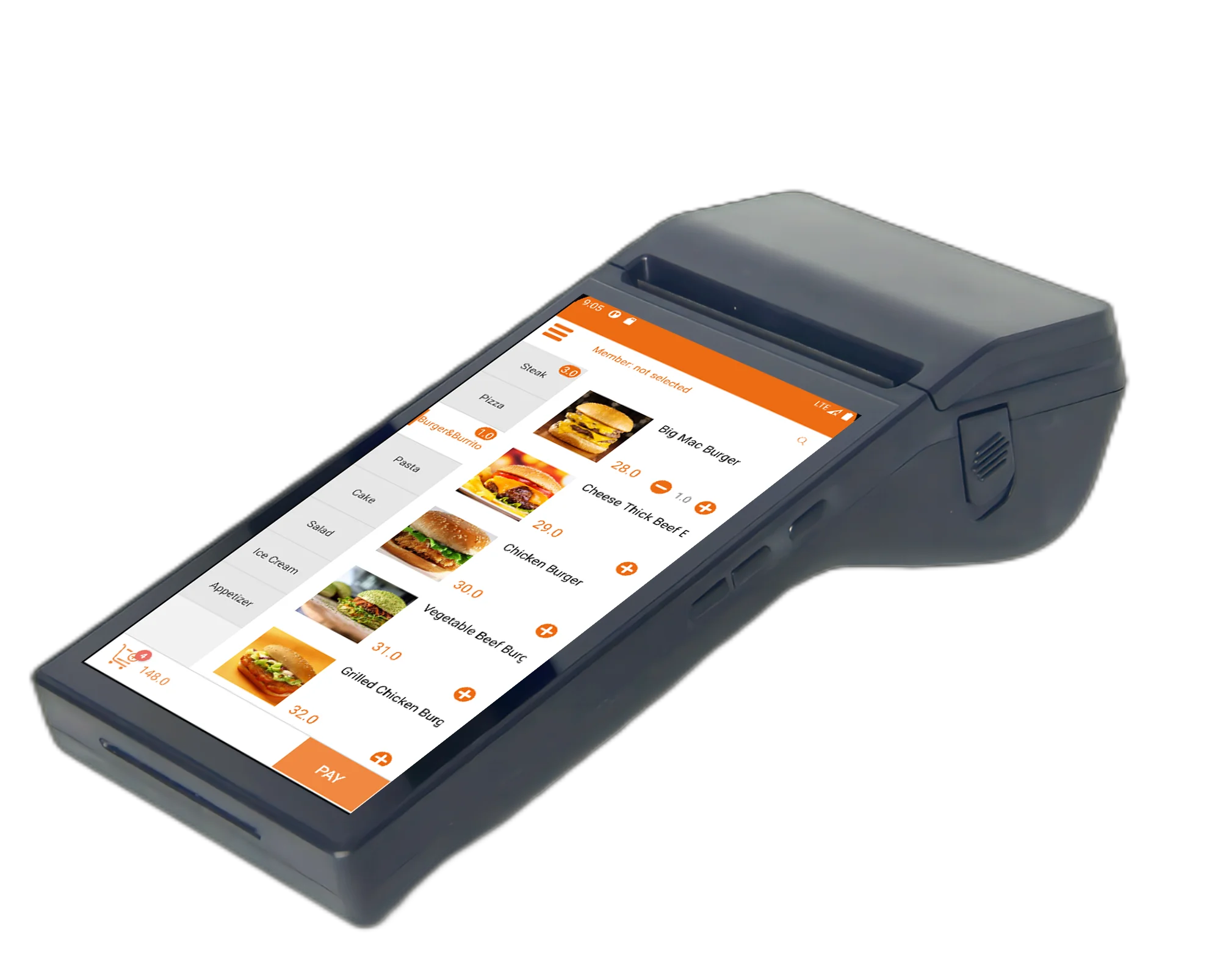 A7n Android 11 Handheld Pos Terminal With 7 Hd Screen And 80mm Bulit