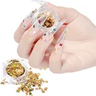 Wholesale 12 Colors Butterfly Shape Holographic 3D Shiny Laser Nail Glitter Paillette Sequins For Art Nails