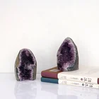 Stone Bookends Bookend Natural Stone Bedroom Decor Bookends Decorative Marble Amethyst Cave Bookend