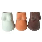 Colourful Flower Pot Ceramic Human Shape Ceramic Planter Pot Popular Ceramic Sexy Woman Body Planter