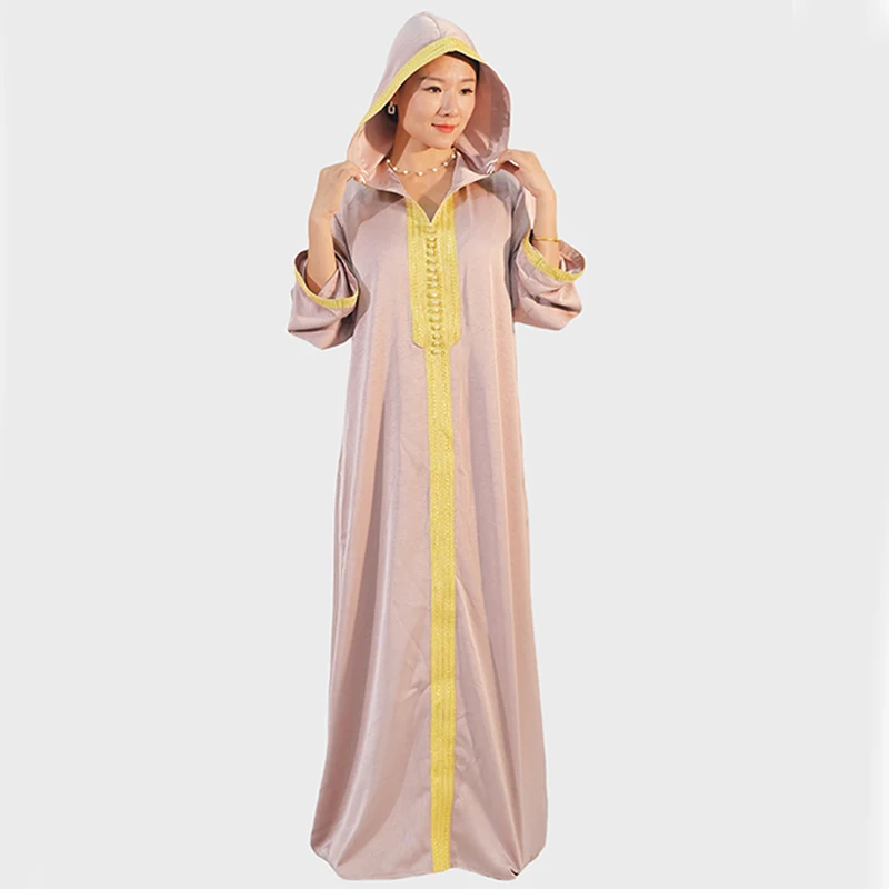 Hot Custom Premium Polyester Fabric Khimaar With Underdress Design Women's Abaya Khimar Set details