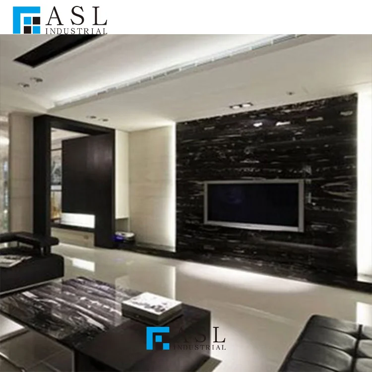 Factory direct cheap price natural china marmore black and white dragon silver portoro/potoro Italy marble slab