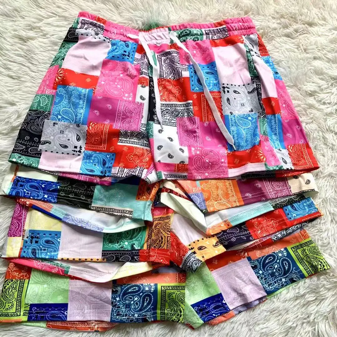 patterned loose shorts